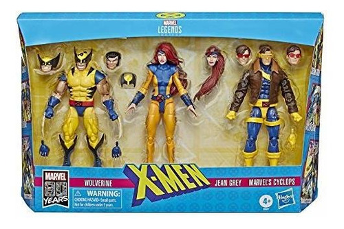 Marvel Legends X-men Jean Grey, Cyclops Y Wolverine Figura D