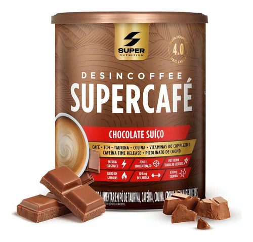Super Cafe Termogenico Diuretico Natural Desincoffee 220g