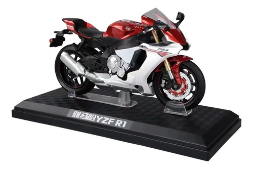 A Modelo De Coche De Aleación Yamaha Yzf Simulado 1:12 A