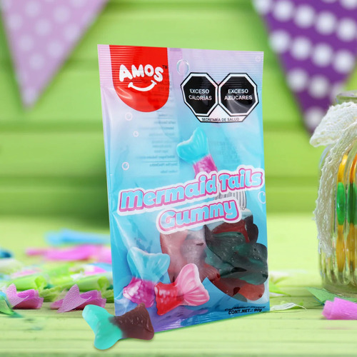 Gomitas En Forma De Colas De Sirena Amos Mermaid Tails Gummy