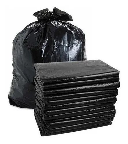 1 Kg aprox Bolsa Negra Resistente Para Basura 90cmx120cm Ó 60cmx90cm Negro PLASTICOS EL PRADO