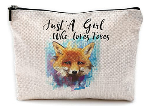 Negiga Just A Girl Who Loves Foxes Bolsa De Maquillaje B