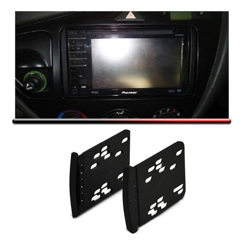 Moldura Painel Radio Dvd Focus Ká Ranger Escort F-250 Preto