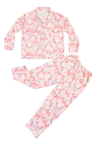 Conjunto 2pza Pijama Bob Patricio Pantalón Dama Uni Kawai