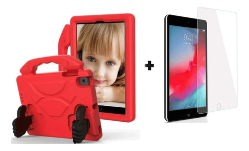 Funda Infantil + Templado Compatible Cn iPad Mini 4 / Mini 5
