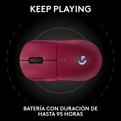 Mouse Inalámbrico Gamer Logitech G Pro 2 Lightspeed Magenta