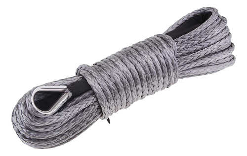 Cable De Línea De Cabrestante Sintético De 1/4 X 50 Gris .