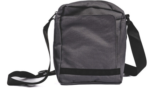 Morral Brio Con Cierre Correa Y Bolsillo Color Gris