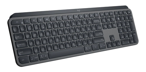 Imagen 2 de 5 de Teclado bluetooth Logitech Master Series MX Keys QWERTY español España color grafito con luz blanca