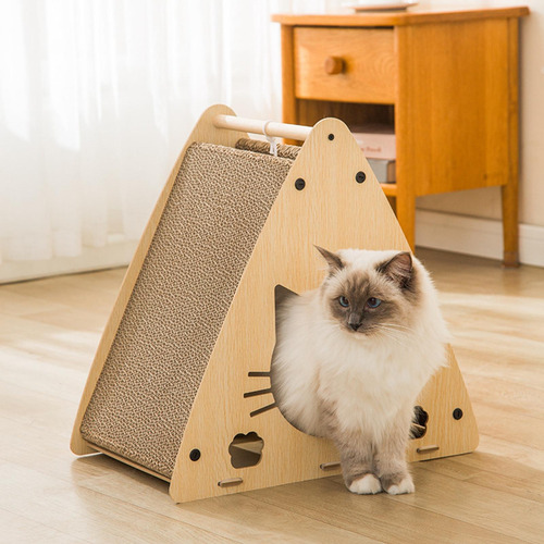 Cartón Cat Houses Rascador Para Gatos Medianos Y Kitty