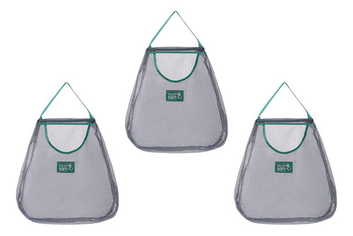 3 Uds. Bolsa De Malla De Almacenamiento Reutilizable Para D