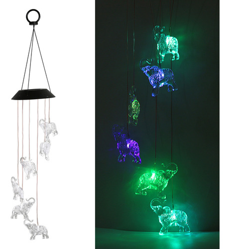Lámpara Led Con Forma De Campanilla De Viento Con Luz Noctur