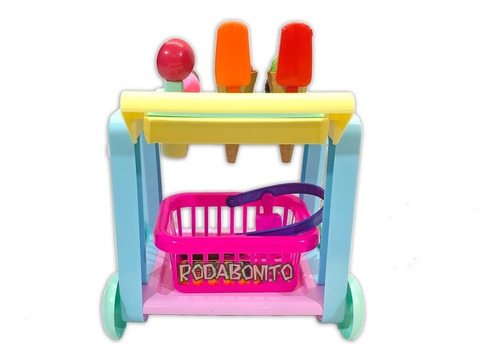 Carrito De Helados Delicias Con Canasto 22 Piezas Antex