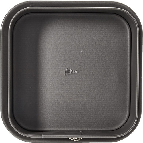 Molde Desmontable Cuadrado 24 Cm Patisse Color Negro