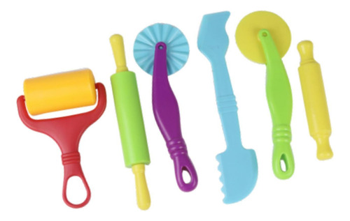 Kit De 6 Herramientas De Arcilla, Juguetes De Colores