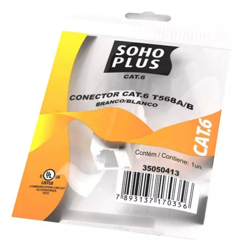 Kit C/20 Conectores Fêmea Keystone Cat6 Furukawa Sohoplus