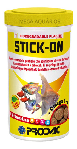 Ração Gruda No Vidro Ciclideos Americano Prodac Stick-on 60g