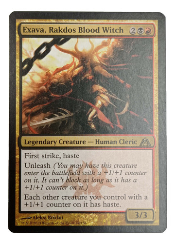 Carta Exava Rakdos Blood Witch [dragon Maze] Mtg Cleric