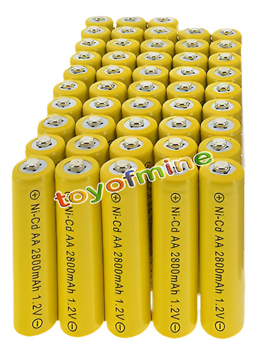 2800mah De 48 Aa Recargables Amarillo Nicd 1.2v Jardín Lámpa