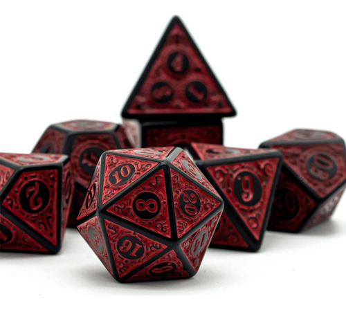Poludie 5 Juegos De Dados Poliédricos Dnd (35pcs) Con 1 B...