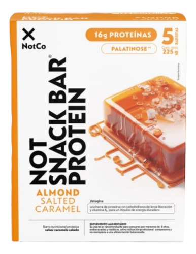Barras De Proteina Notsnack Bar Salted Caramel 5 Uni- Notco