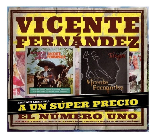 Vicente Fernandez Muerte De Un Gallero & Tangos 2 Cd