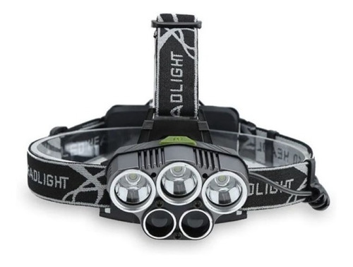 Lampara De Cabeza, 7500 Lumenes 5 Focos Led, Bateria