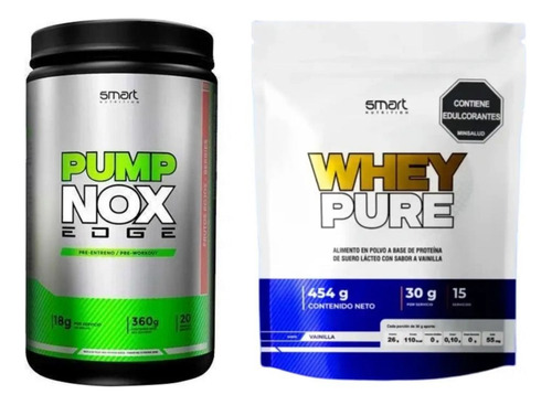 Preentreno Pump Nox + Whey Pure - L a $134925