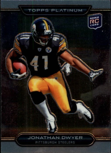 2010 Topps Platinum #72 Jonathan Dwyer Rc Pittsburgh 