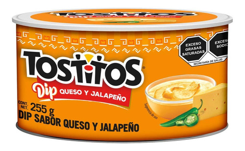 Tostitos Dip Queso Y Jalapeño Botanas Delicioso Sabor 255g