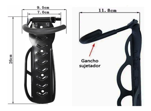 Soporte Bicicleta Pared 30kg Vertical + Tornillos