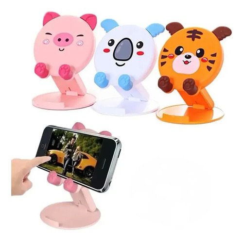 Base Soporte Para Celular Tablet Ajustable Mesa Figuras