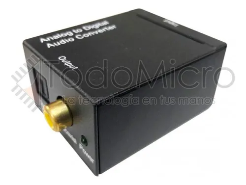 Conversor Audio Digital Jack Rca A Optico Toslink Usb