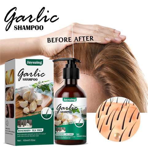 Qk Shampoo De Alho Sem Perfume Para Cabelos Normais A Secos