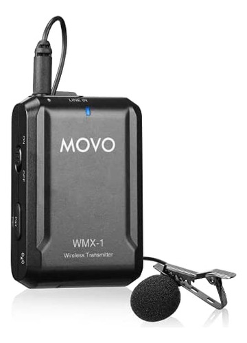 Movo Wmx-1-tx Micrófono De Solapa Inalámbrico De 2,4 Ghz, Tr