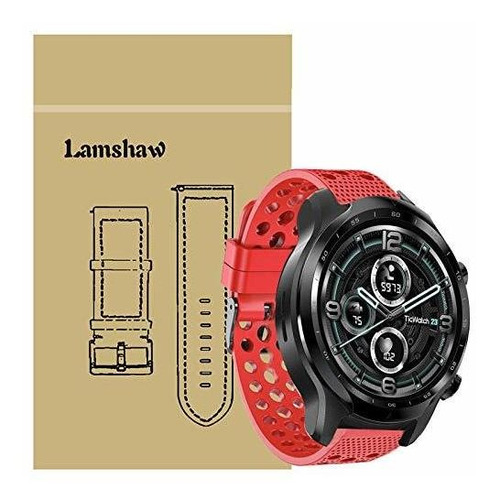 Correa Deportiva Roja Para Ticwatch Pro 3