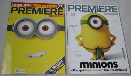 Lote De 2 Revistas Cine Premiere. Minions