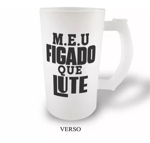 Caneca de Chopp Cerveja Meu Fígado Não tem Calendário, Chamou Ele Vai