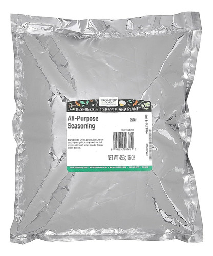 Condimento Multiusos Frontier Co-op, Kosher, Sin Sal | Bolsa
