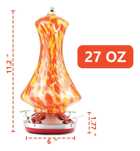 Hw Greatway Intl Glass Hummingbird Feeders Para Colgantes Al