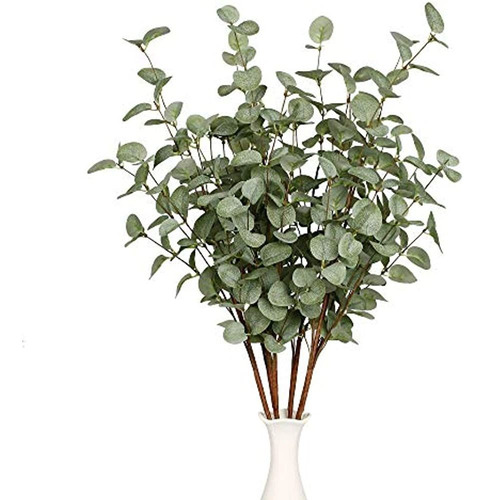 6 Piezas De Tallos De Vegetación Artificial Spray De Hojas D