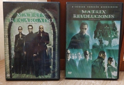 Matrix Recargado Y Matrix Revoluciones 4 Dvd's,100% Original (Usado)