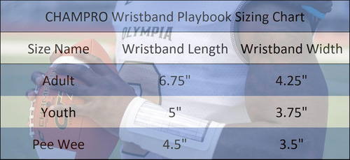 Cuaderno De Juego Champro Triple Wristband, Juvenil, Azul Ma