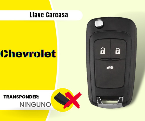 Llave Carcasa Chevrolet Cruze Orlando