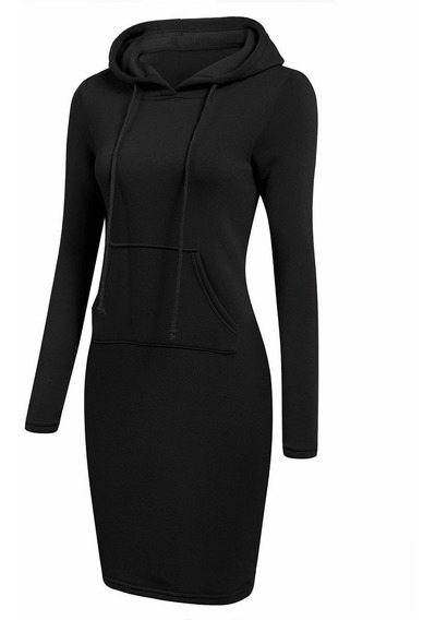 Moda Vestidos Vestidos de tela de sudadera Esprit Vestido de tela de sudadera negro look casual 