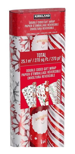 Rollos De Papel Para Regalo Diseño Elegante Rojo Kirkland