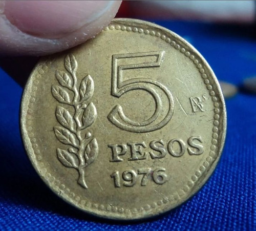 Moneda 5 Pesos 1976 Argentina