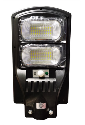 Lampara Solar Led Para Poste 120w Control Remoto Mg Estructura Luz Fria 6500k