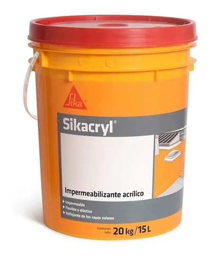 Sikacryl Membrana Líquida 20 Kilos. Colores