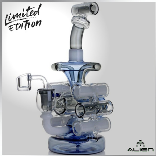 Alien Bong De Vidrio Super Reciclador Ideal Dab De 25cm